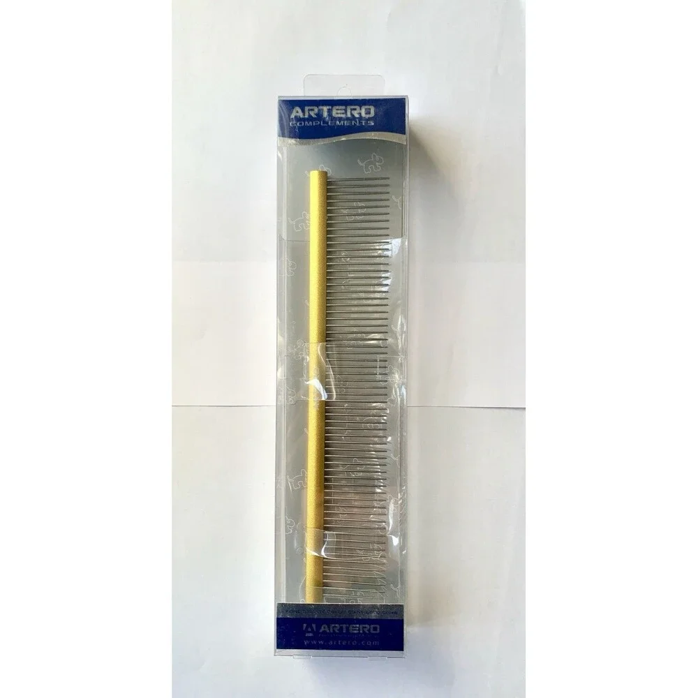 New Artero Giant Gold Comb Complements Professional Grooming Dog Cat Pets NIB